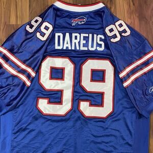 2011 Marcell Dareus #99 NFL Buffalo Bills Home Jersey Blue Sewn Pro Cut Size 54